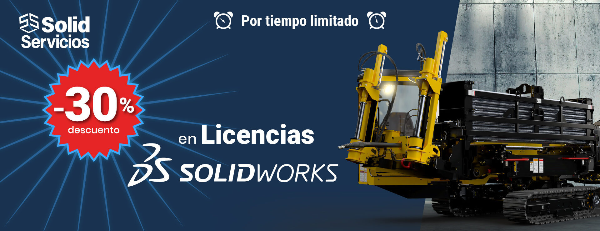 SOLIDWORKS al 30 de descuento